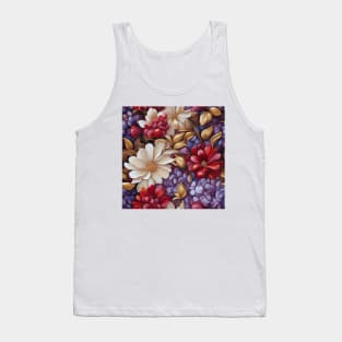 Colorful Floral Design Tank Top